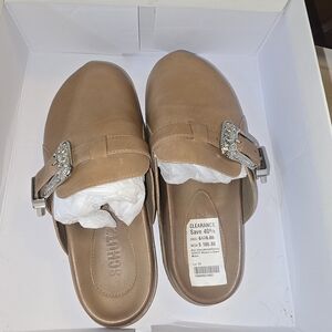 Schutz Tan Women's Slip-On Loafers